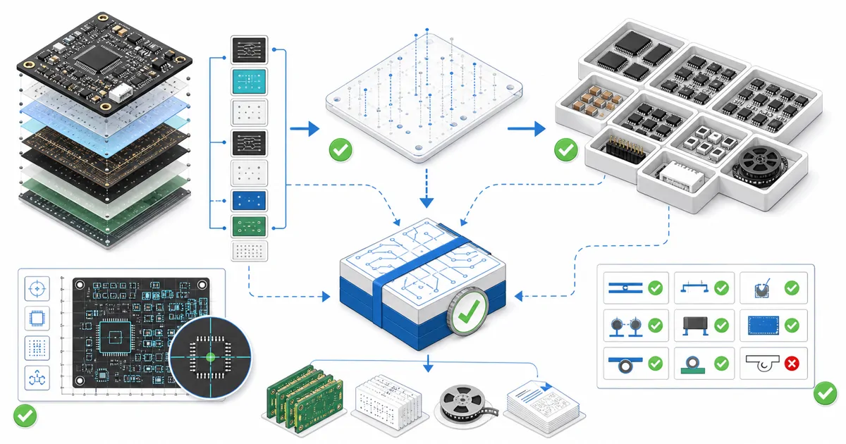 SMD bileşenler, çok katmanlı PCB, Gerber ve üretim denetim araçları