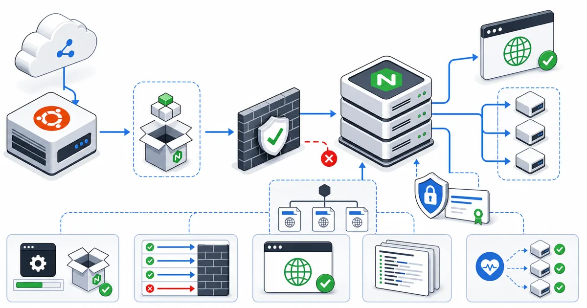 Sunucu, DNS, TLS, yedekleme ve dağıtım katmanlarından oluşan barındırma altyapısı